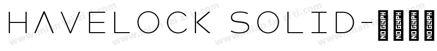 Havelock Solid字体转换